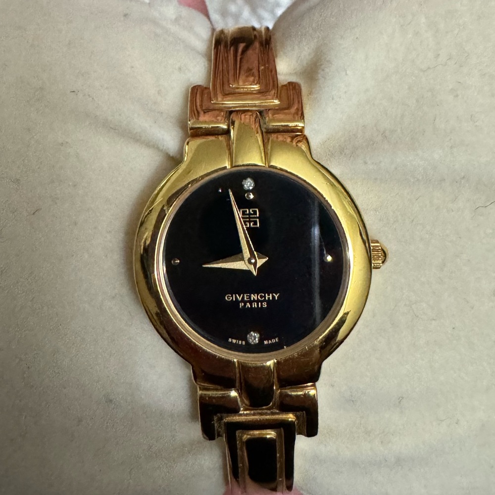 Gold givenchy watch
